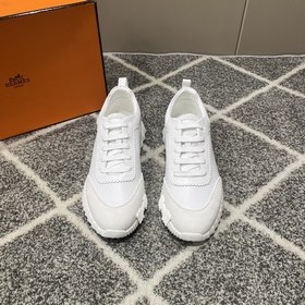 Hermes愛馬仕運動鞋，男士休閑運動鞋，鞋面牛皮拼接高端網(wǎng)布打造，進口材質(zhì)，質(zhì)