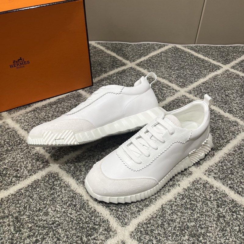 Hermes愛馬仕運(yùn)動鞋，男士休閑運(yùn)動鞋，鞋面牛皮拼接高端網(wǎng)布打造，進(jìn)口材質(zhì)，質(zhì)
