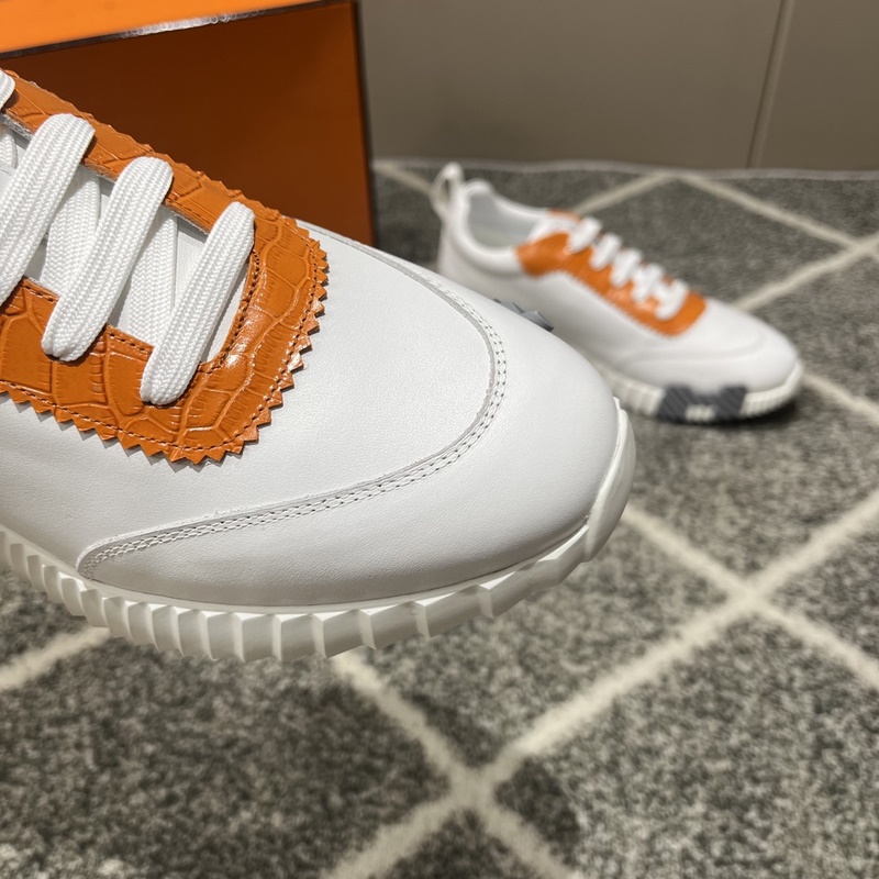 Hermes愛馬仕運動鞋，男士休閑運動鞋，鞋面牛皮拼接高端網布打造，進口材質，質