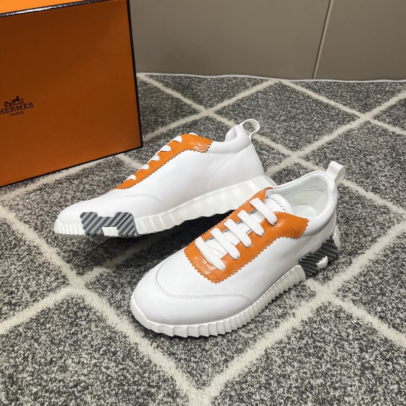 Hermes愛馬仕運動鞋，男士休閑運動鞋，鞋面牛皮拼接高端網布打造，進口材質，質