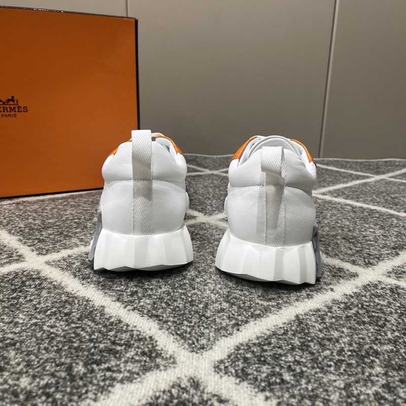 Hermes愛馬仕運動鞋，男士休閑運動鞋，鞋面牛皮拼接高端網布打造，進口材質，質