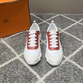 Hermes愛馬仕運動鞋，男士休閑運動鞋，鞋面牛皮拼接高端網(wǎng)布打造，進口材質(zhì)，質(zhì)