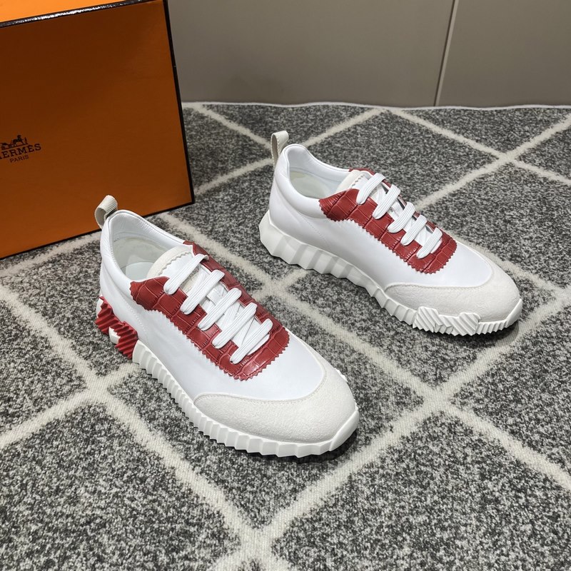 Hermes愛馬仕運動鞋，男士休閑運動鞋，鞋面牛皮拼接高端網布打造，進口材質，質