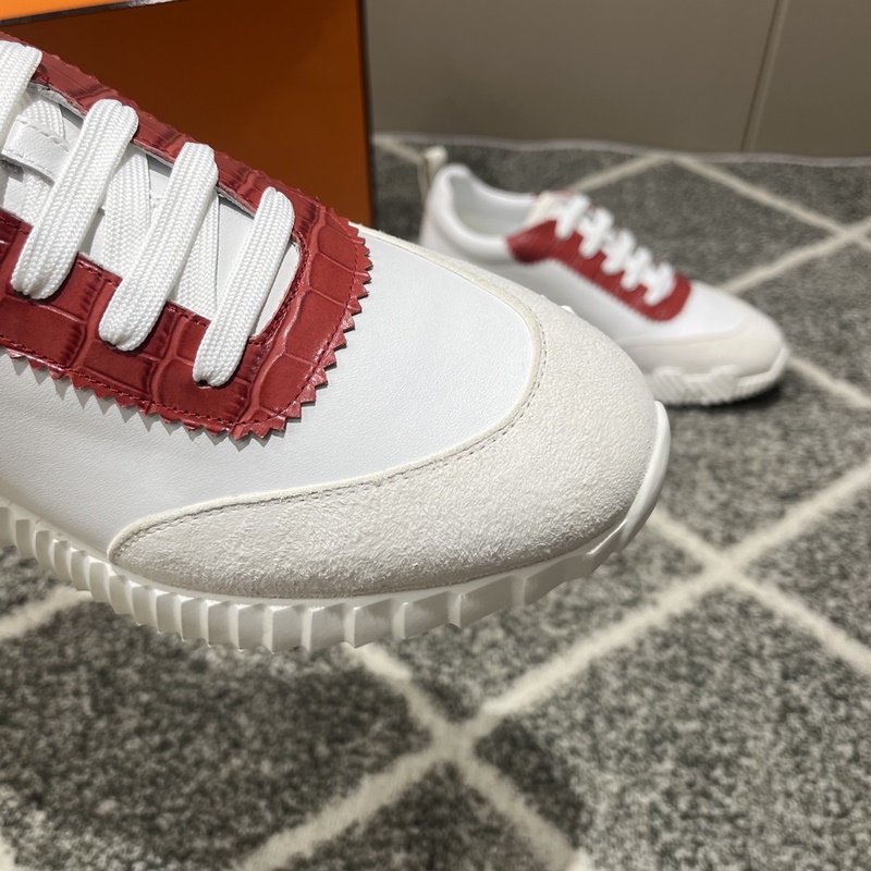 Hermes愛馬仕運動鞋，男士休閑運動鞋，鞋面牛皮拼接高端網布打造，進口材質，質