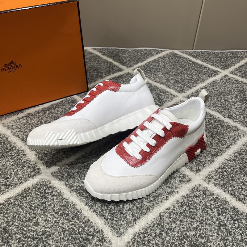 Hermes愛馬仕運動鞋，男士休閑運動鞋，鞋面牛皮拼接高端網布打造，進口材質，質