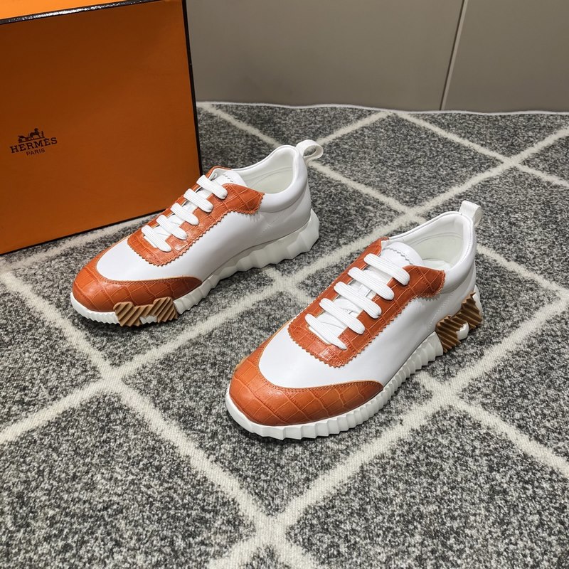 Hermes愛(ài)馬仕運(yùn)動(dòng)鞋，男士休閑運(yùn)動(dòng)鞋，鞋面牛皮拼接高端網(wǎng)布打造，進(jìn)口材質(zhì)，質(zhì)