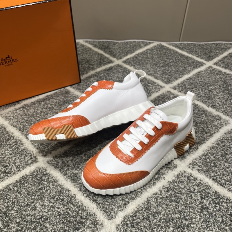 Hermes愛(ài)馬仕運(yùn)動(dòng)鞋，男士休閑運(yùn)動(dòng)鞋，鞋面牛皮拼接高端網(wǎng)布打造，進(jìn)口材質(zhì)，質(zhì)