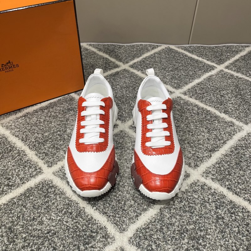 Hermes愛馬仕運動鞋，男士休閑運動鞋，鞋面牛皮拼接高端網布打造，進口材質，質