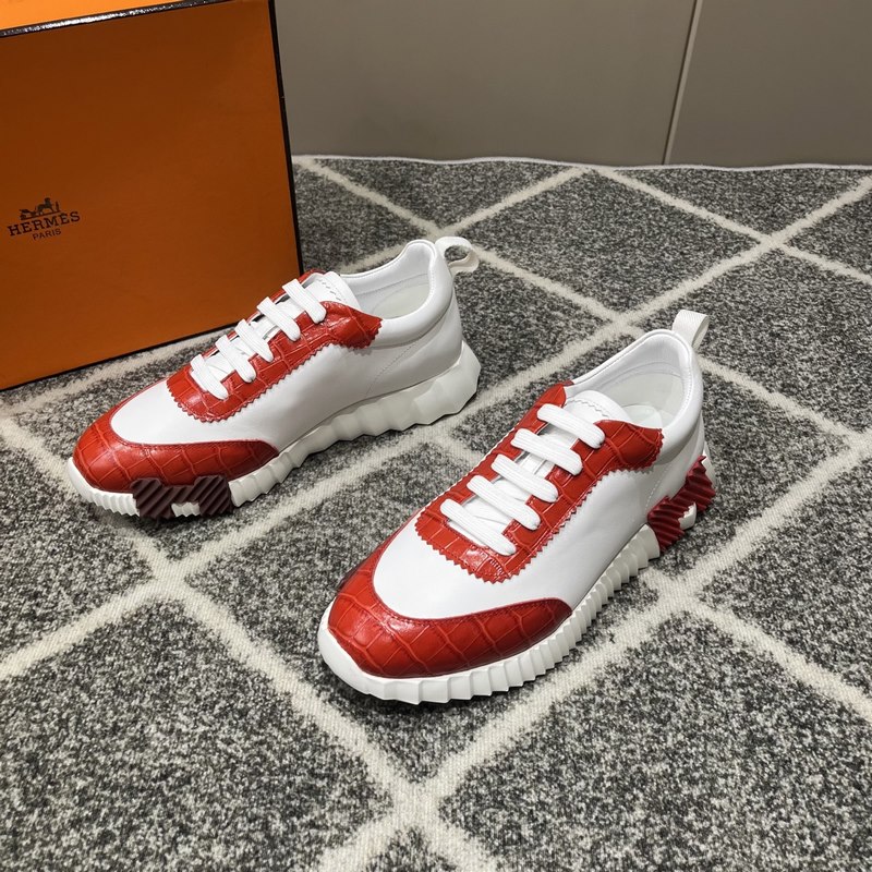 Hermes愛馬仕運動鞋，男士休閑運動鞋，鞋面牛皮拼接高端網布打造，進口材質，質