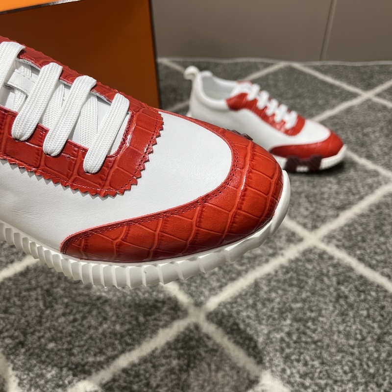 Hermes愛馬仕運動鞋，男士休閑運動鞋，鞋面牛皮拼接高端網布打造，進口材質，質