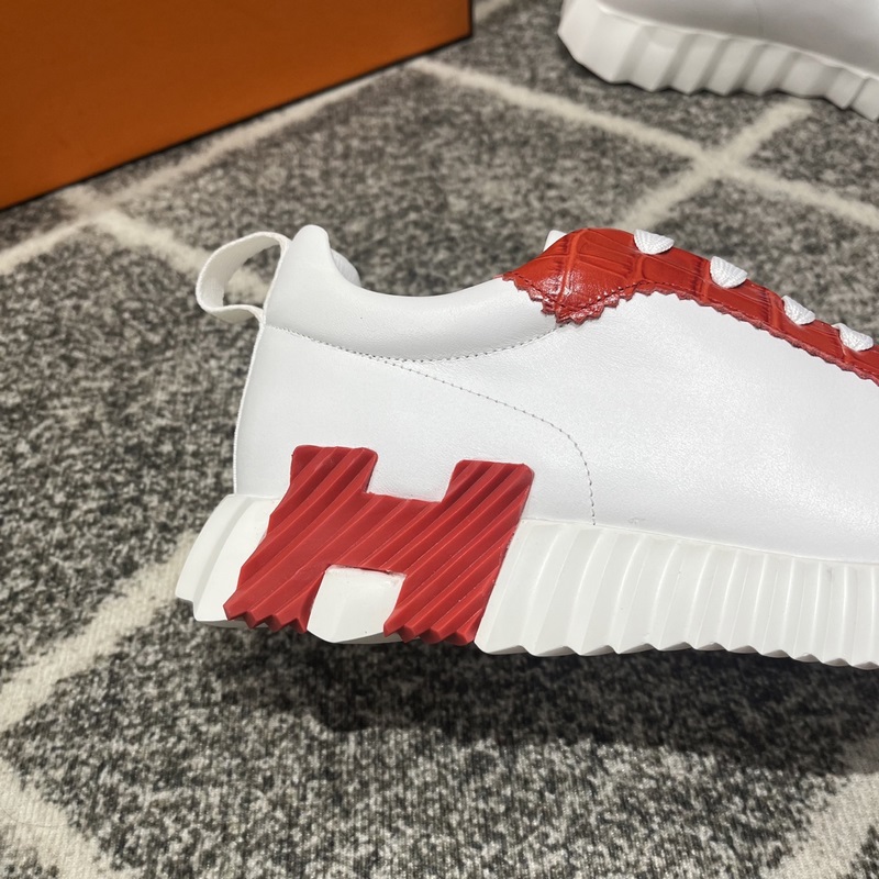 Hermes愛馬仕運動鞋，男士休閑運動鞋，鞋面牛皮拼接高端網布打造，進口材質，質