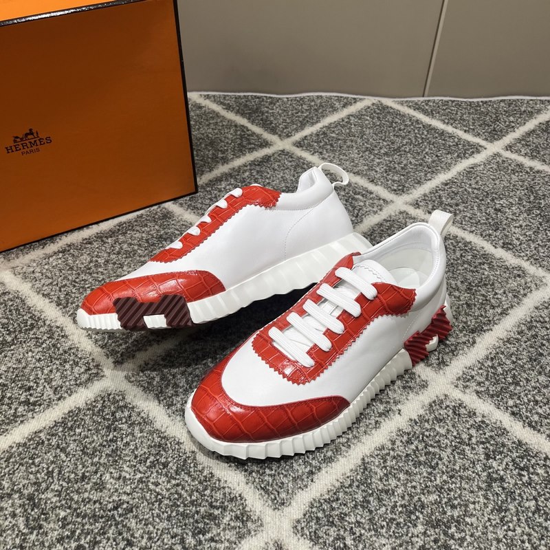 Hermes愛馬仕運動鞋，男士休閑運動鞋，鞋面牛皮拼接高端網布打造，進口材質，質