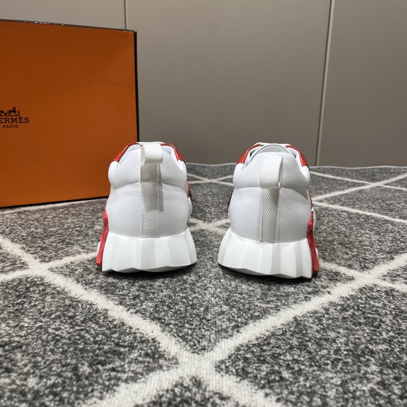 Hermes愛馬仕運動鞋，男士休閑運動鞋，鞋面牛皮拼接高端網布打造，進口材質，質