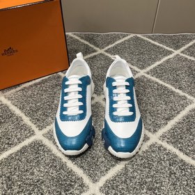 Hermes愛馬仕運動鞋，男士休閑運動鞋，鞋面牛皮拼接高端網(wǎng)布打造，進口材質(zhì)，質(zhì)