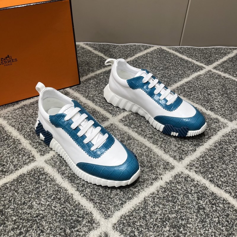 Hermes愛馬仕運動鞋，男士休閑運動鞋，鞋面牛皮拼接高端網布打造，進口材質，質