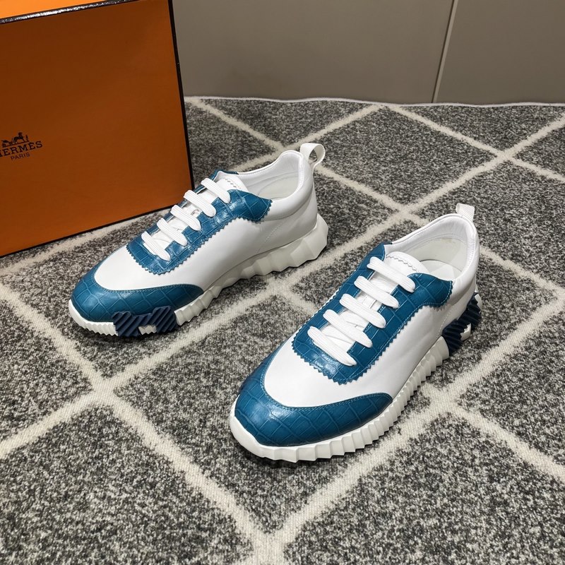 Hermes愛馬仕運動鞋，男士休閑運動鞋，鞋面牛皮拼接高端網布打造，進口材質，質