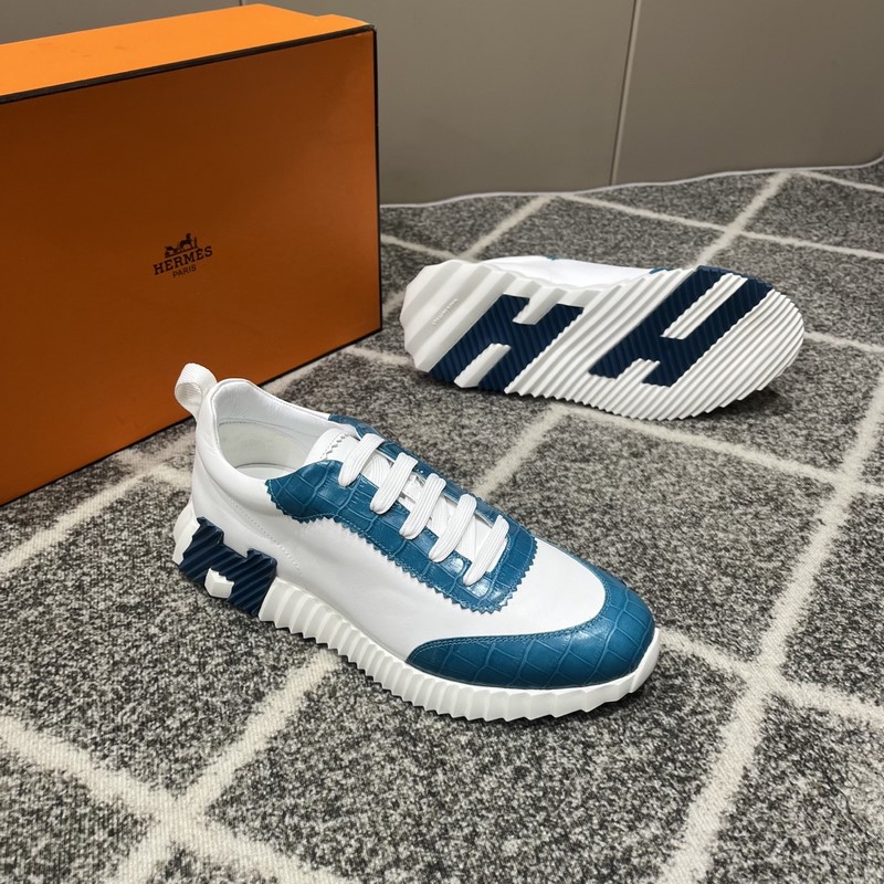 Hermes愛馬仕運動鞋，男士休閑運動鞋，鞋面牛皮拼接高端網布打造，進口材質，質