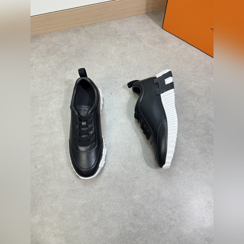 HERMES，愛馬仕 -高端品質 原單·休閑運動鞋 -鞋面： 進口全粒面小牛皮、