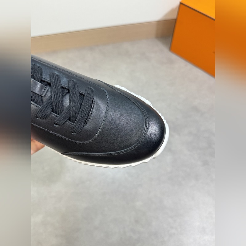 HERMES，愛馬仕 -高端品質 原單·休閑運動鞋 -鞋面： 進口全粒面小牛皮、