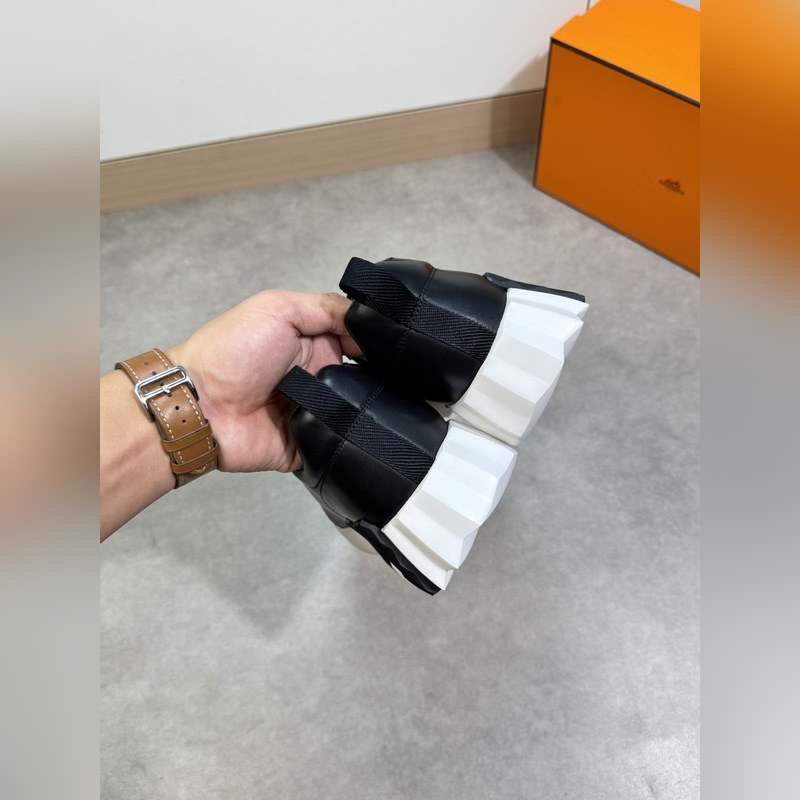 HERMES，愛馬仕 -高端品質 原單·休閑運動鞋 -鞋面： 進口全粒面小牛皮、