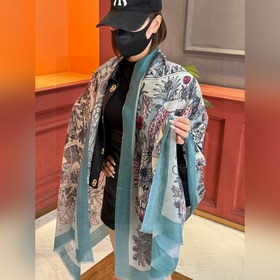 專櫃同步 Hermes家買了都說好看[珍奇樂園羊絨長巾] 推薦 頂級工藝超值 愛