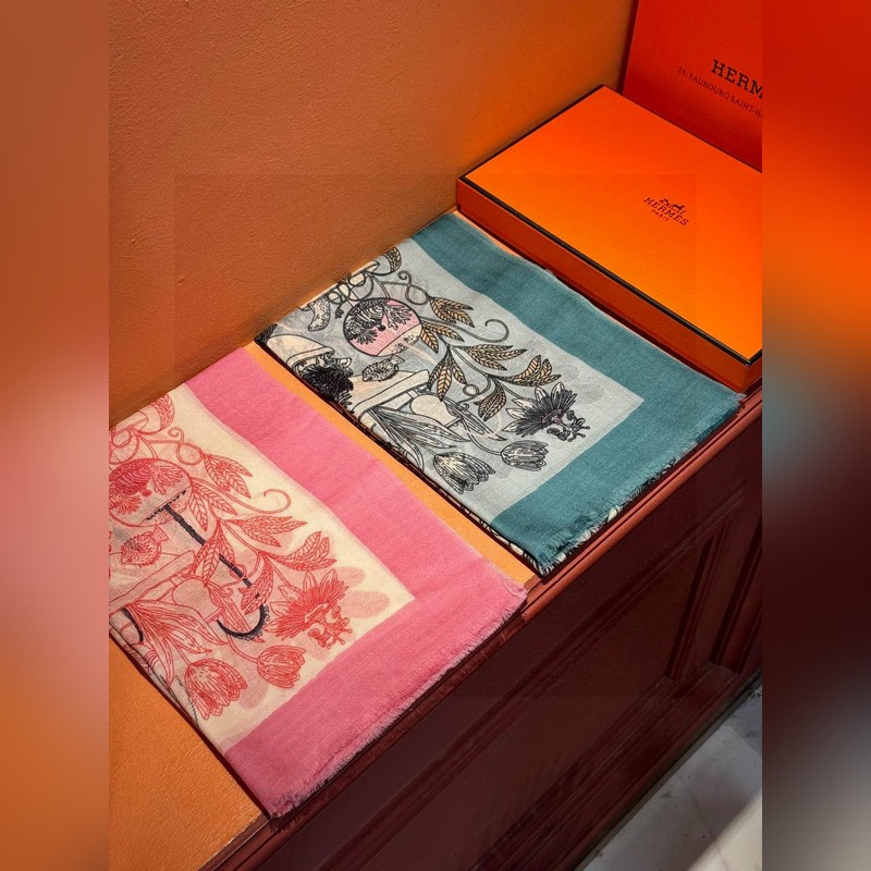 專櫃同步 Hermes家買了都說好看[珍奇樂園羊絨長巾] 推薦 頂級工藝超值 愛