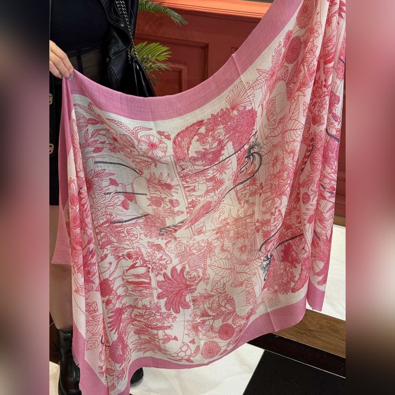 專櫃同步 Hermes家買了都說好看[珍奇樂園羊絨長巾] 推薦 頂級工藝超值 愛