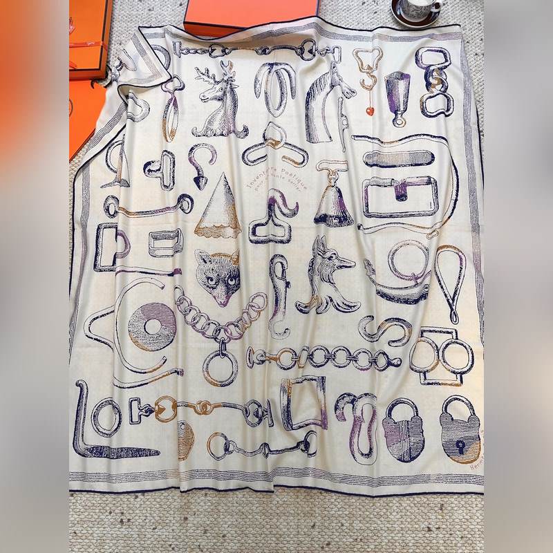 愛馬仕(Hermes) 馬具故事的詩意回顧 140披肩 [三色 上新 ] 永