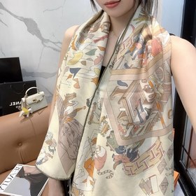 愛馬仕(Hermes)2026年秋冬搶先 上新 [雙面同色絲毛方巾]手工卷邊山羊