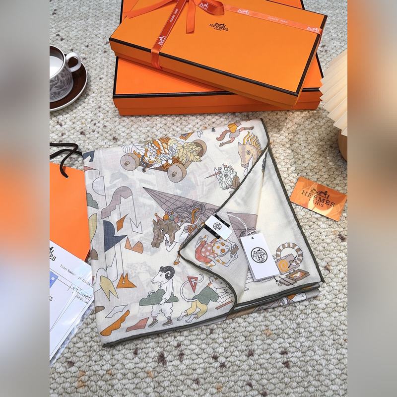 愛(ài)馬仕(Hermes)2026年秋冬搶先 上新 [雙面同色絲毛方巾]手工卷邊山羊