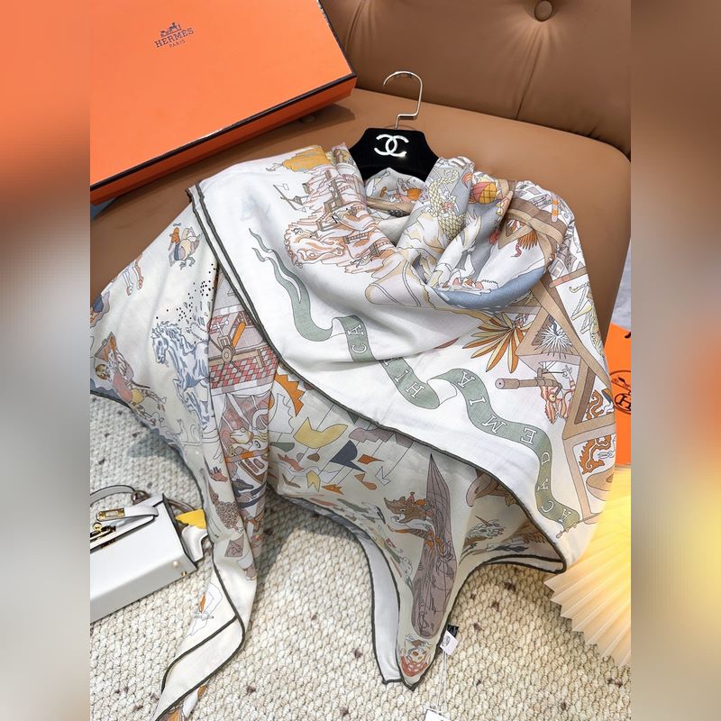 愛(ài)馬仕(Hermes)2026年秋冬搶先 上新 [雙面同色絲毛方巾]手工卷邊山羊