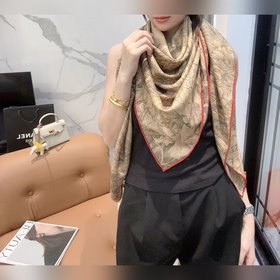 愛馬仕(Hermes)羊絨新款 巴勒莫植物園 羊絨方巾，頂級工藝超值 愛馬仕專櫃