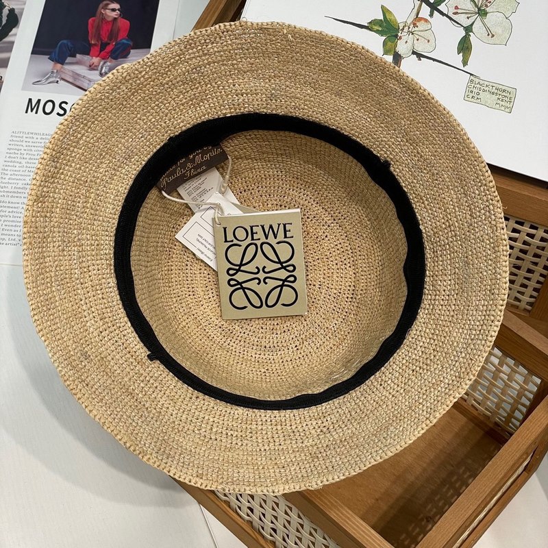 LOEWE 春夏新品草編帽 [升級版 今年重工提升采用進口細小拉菲草 編織而成