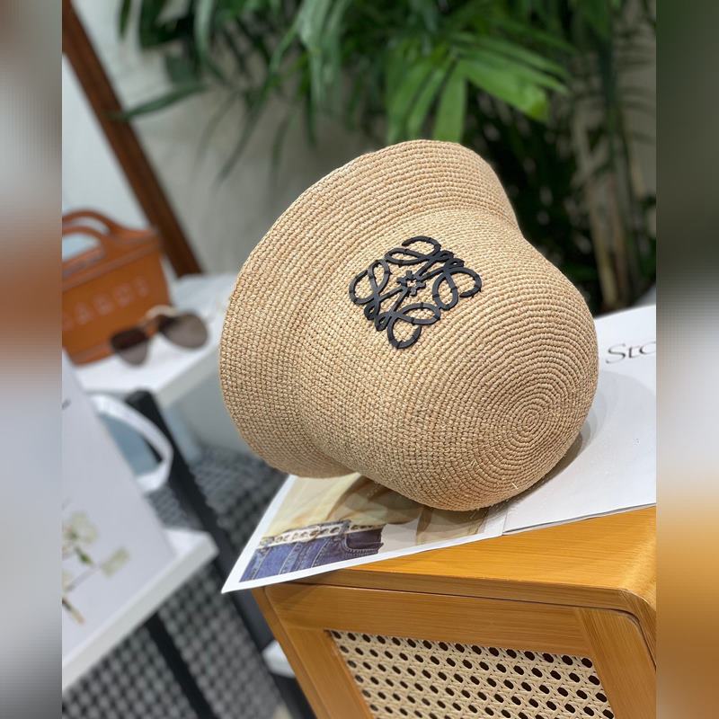 LOEWE 春夏新品草編帽 [升級版 今年重工提升采用進口細小拉菲草 編織而成