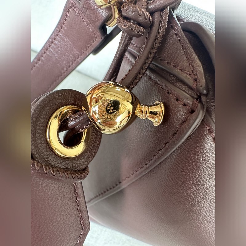 新品 酒紅色 小號納帕羊皮革 Featherlight Puzzle 手袋 Fe