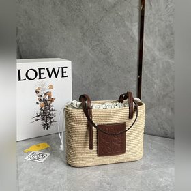 new 爆款菜籃子來咯現貨 basket 方形菜籃子 被問爆啦 進口拉菲草 全手