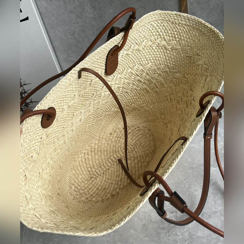 new 爆款菜籃子 現(xiàn)貨秒發(fā) Anagram Basket 草編包 純手工編織而