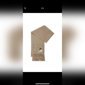 LoewexSunafujita聯名款 小兔花卉刺繡流蘇 原單！重磅推薦！新款針