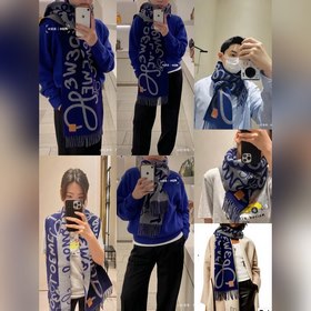 羅字母塗鴉圍巾 比做工 比配件 比精緻度 羅意威塗鴉款雙面圍巾，男女同款。loe
