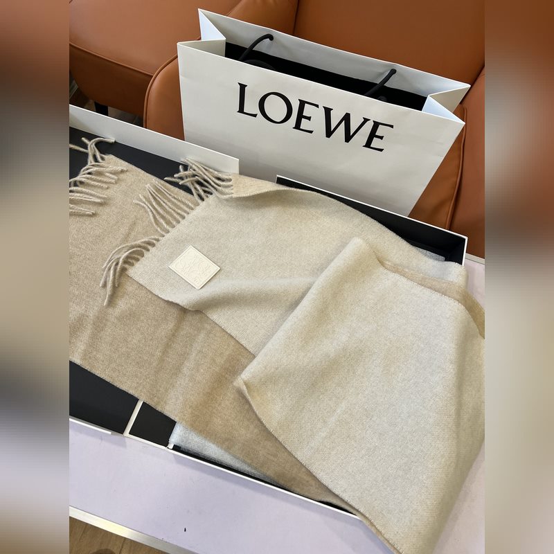 男士圍巾最帥的一款 Loewe專櫃爆掉的款 配色實(shí)屬好看 非常百搭 怎麼戴怎麼好