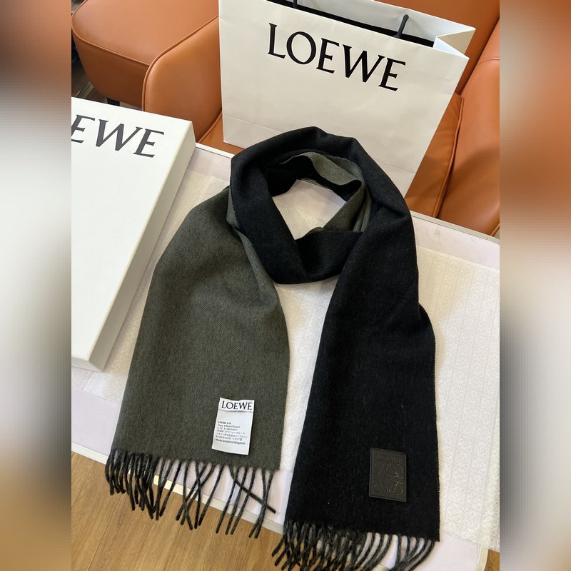 男士圍巾最帥的一款 Loewe專櫃爆掉的款 配色實(shí)屬好看 非常百搭 怎麼戴怎麼好