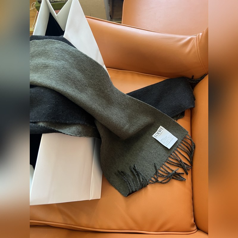 男士圍巾最帥的一款 Loewe專櫃爆掉的款 配色實(shí)屬好看 非常百搭 怎麼戴怎麼好