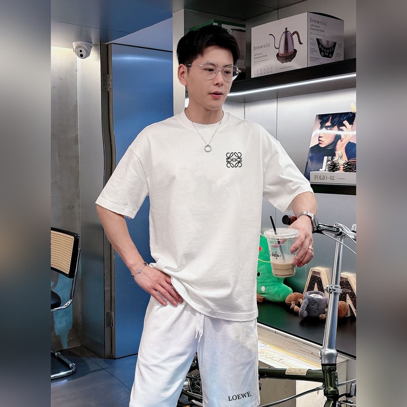 LOEWE 羅意威 高端定制 2026春夏新款首發(fā)專櫃最新款短袖短褲休閑套裝 重