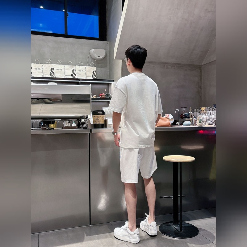 LOEWE 羅意威 高端定制 2026春夏新款首發(fā)專櫃最新款短袖短褲休閑套裝 重