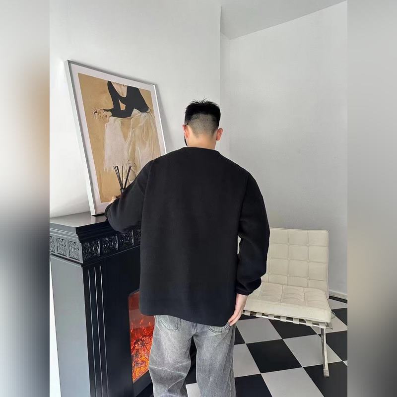 LOEWE口袋提花毛衣 面料選擇： 選用49%粘纖43%棉和少量錦綸和氨綸織成。