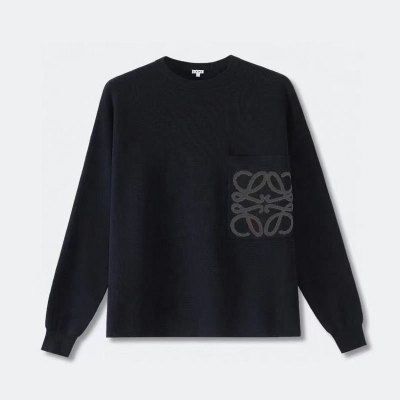 LOEWE口袋提花毛衣 面料選擇： 選用49%粘纖43%棉和少量錦綸和氨綸織成。