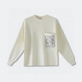 LOEWE口袋提花毛衣 面料選擇： 選用49%粘纖43%棉和少量錦綸和氨綸織成。