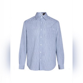 羅意威 。LOEWE 26ss輕質(zhì)紋理?xiàng)l紋刺繡襯衫 正品5609購(gòu)入 定制全棉