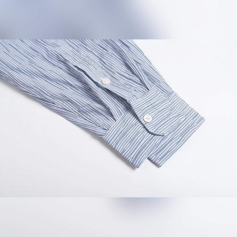 羅意威 。LOEWE 26ss輕質紋理條紋刺繡襯衫 正品5609購入 定制全棉