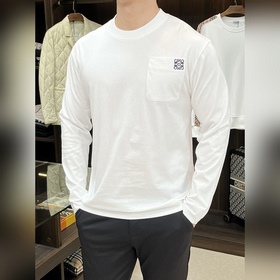 LOEWE 獨(dú)家專(zhuān)供春季新款 羅意威時(shí)尚休閑長(zhǎng)袖T恤，純棉面料原單工藝高端歐版原